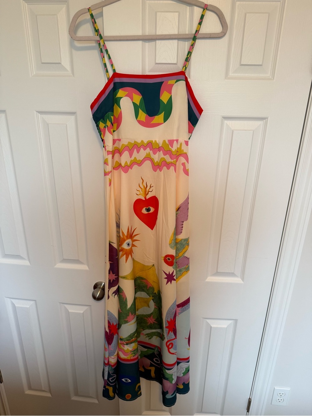 Bohemian Multicolor Graphic Maxi Dress